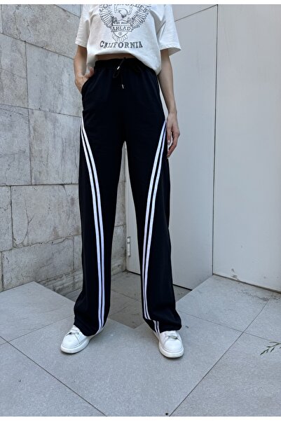 harmony factory Sweatpants - Black - Wide leg