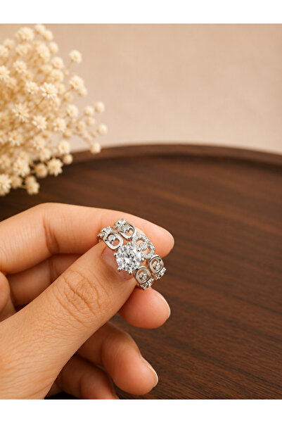 stainles steel Steel Rings - Silver-colored