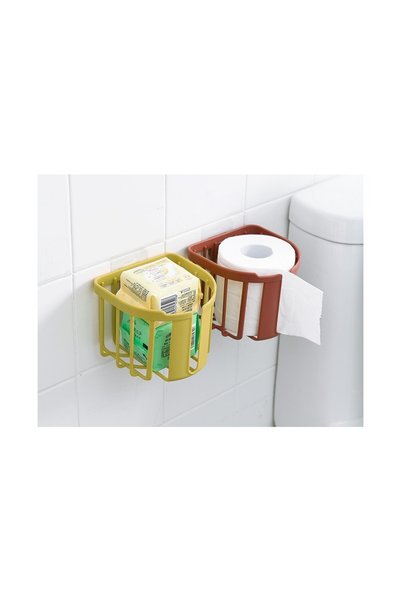 Evizim Adhesive Toilet Paper Holder Mounting Without Drilling Bathroom Paper Roll Holder