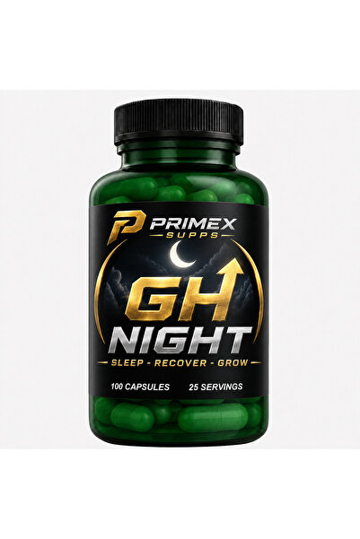 Primexsupps GH Booster GH Night Recover Grow UP - 100 Kapsül L-Ornithine - GA...