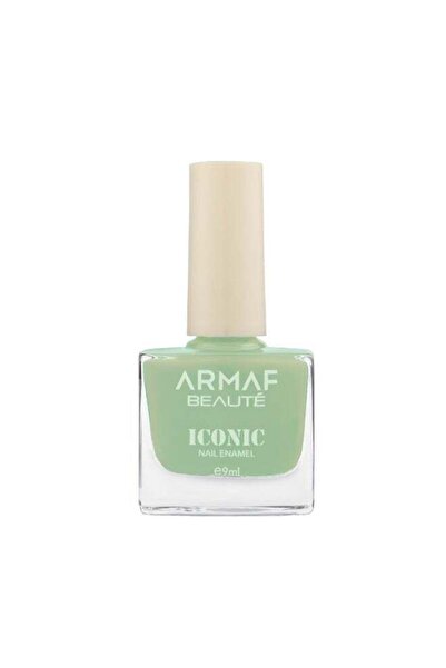 Armaf Beaute Iconic Nail Enamel 061 Mint Green, 9ml | High Shine Nail Polish ...