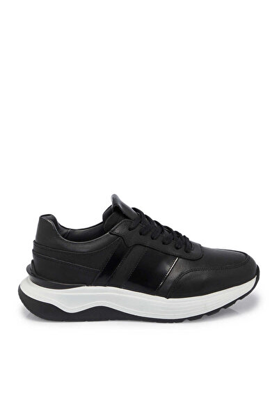 Tergan Siyah Hakiki Deri Erkek Sneaker - E25S1AY57473-A43