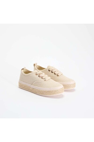 KIABI Low-top sneakers with rope sole YELLOW