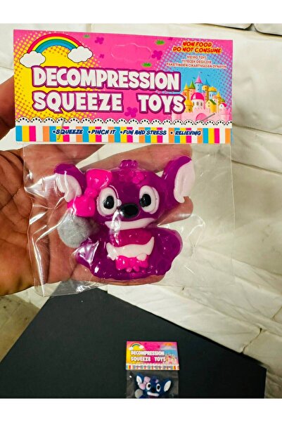 HOBİ Stitch Stiç Mavi,Pembe MojMoj,Sukuşi,Squishy,Stres Oyuncağı Jel 10Cm/1 ADET