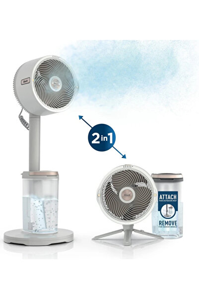 Shark FlexBreeze ProMist Taşınabilir Buharlı Fan – İç ve Dış Mekan Uyumlu