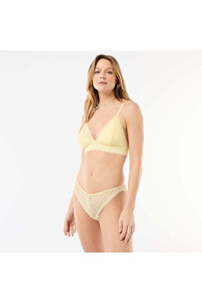 KIABI Lace Thong YELLOW