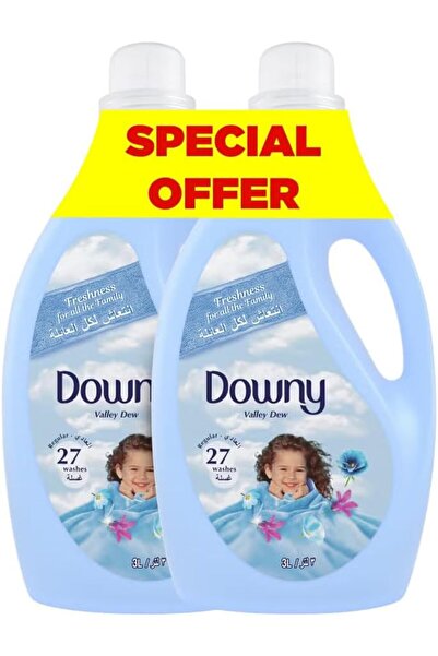 downy منعم الأقمشة العادي، فالي ديو، عبوة مزدوجة، 3 لتر × 2
