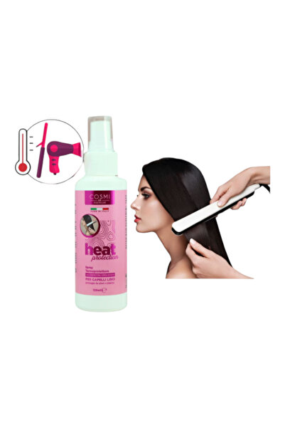 Cosmi Spray termoprotector cu cheratina pentru par drept, protectie impotriva...