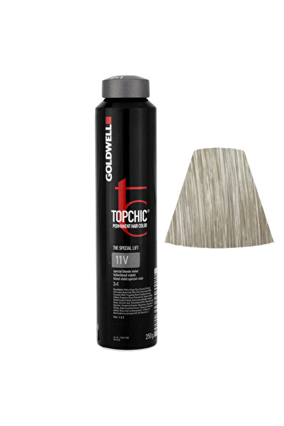 GOLDWELL TopChic, Vopsea de păr permanentă, 11V Special Blonde Violet, 250 ml