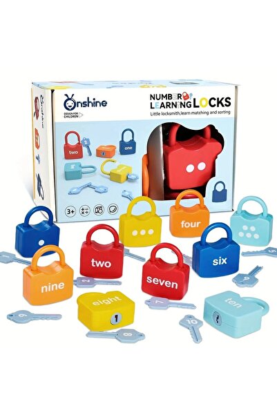 sallma Set educativ onshine cu lacate si chei numerice pentru invatarea cifre...