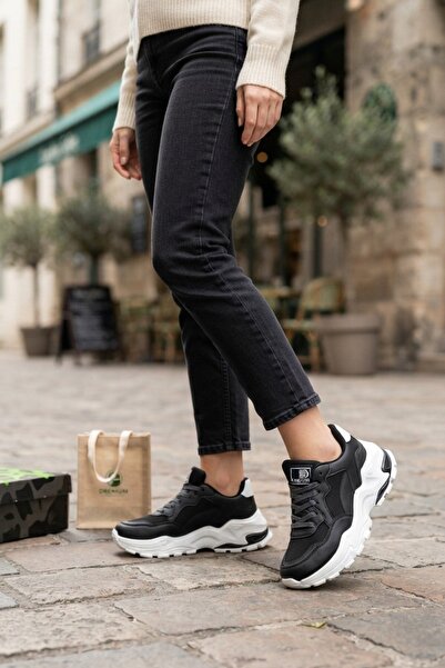 İncim Black / White Mesh Casual Summer Sneaker Women's Sports Shoes