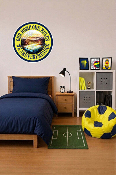 Fenerbahçe Wall Sticker Yellow Navy Blue Arma 90 cm - Licensed Original