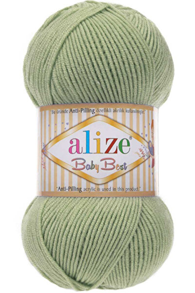 Alize Baby Best 138 Zeytin %10 Bambu - %90 Akrilik Tüylenme Yapmayan Bebek El...