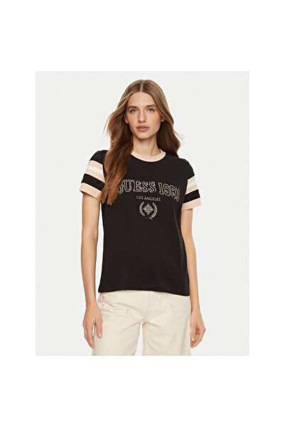 Guess Γυναικείο T-shirt V5RI00KA260 Καφέ