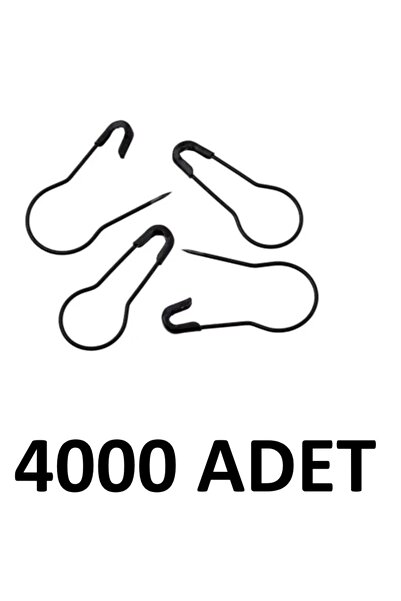 MTKardeşler 4000 Pieces of Pear-Shaped Safety Pins 2 cm Bulb Type Safety Pins