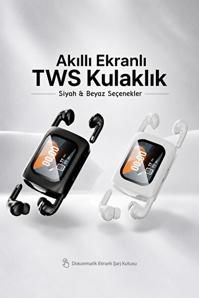 Tinytek P-S2.S2+ Akıllı Dokunmatik Ekranlı Çiftli TWS Bluetooth Kulaklık - 2 ...