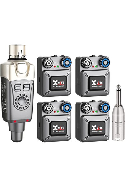 Xvive XV-U4R4 1 Verici + 4 Alıcılı Kablosuz In-ear Monitör Sistemi