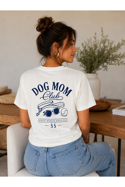 salya store تي شيرت نسائي من Dog Mom، بقصة فضفاضة