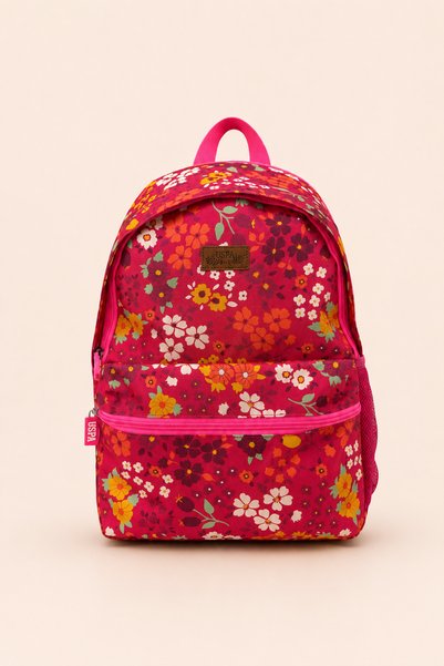 U.S. Polo Assn. Set de 3 genți școlare pentru fete, cutie de prânz, suport pentru pix, cu model floral