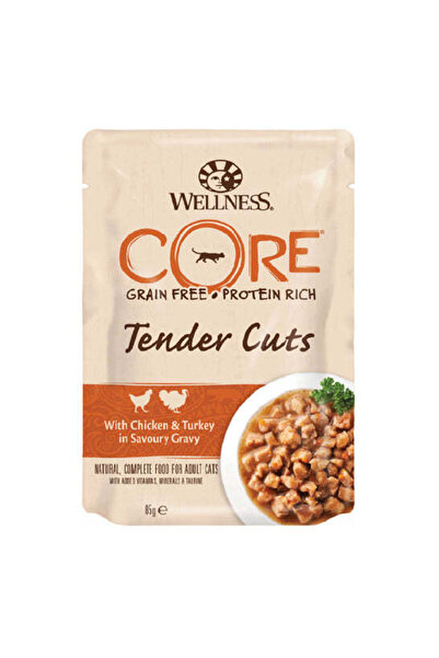 Wellness Core Tender Cuts with Chicken and Turkey in Gravy Cat Wet Food 85G