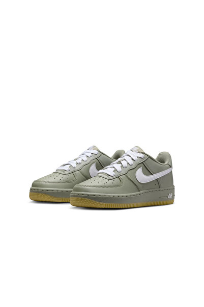 Nike Air Force 1 Lv8 Gs Green Sneaker Shoes (Narrow Fit, Order 1 Size Larger)