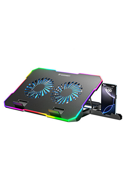 WOZINSKY Suport de răcire pentru laptop NitroCool RGB pentru laptopuri de 17 ...