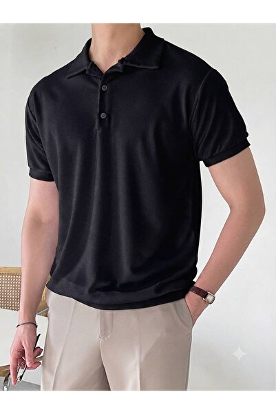 JANTIL MODA تي شيرت بياقة بولو وأكمام قصيرة وقصة عادية مناسبة للصيف