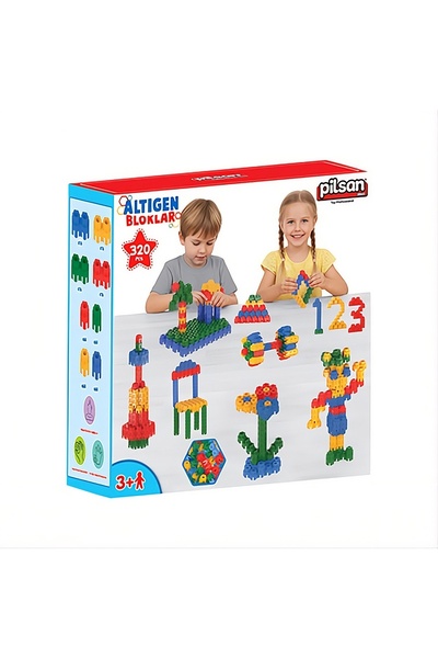 PİLSAN Altıgen Bloklar 320 Parça