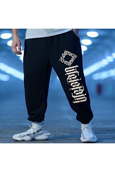 classy moda Unisex Lettering Front Printed 2 Thread Combed Cotton Baggy Trousers