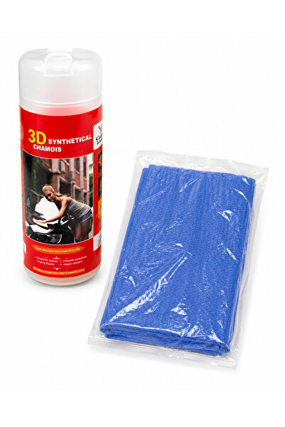 TOY LAND 3D Synthetic Chamois Car Cleaning Cloth – Super Absorbent, Scratch-F...