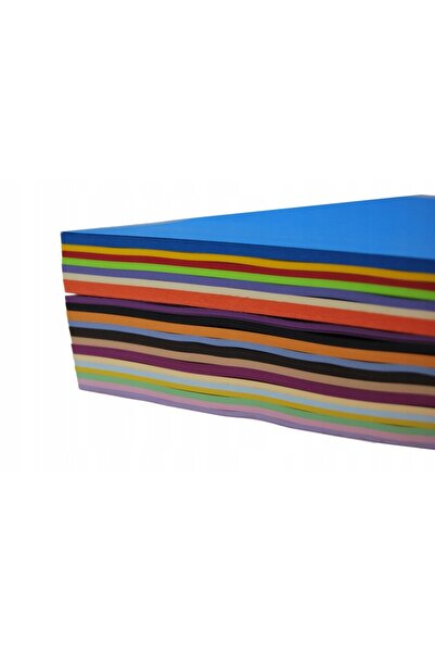shanal Hârtie colorată, mix de 20 de culori, într-un bloc A4, 500 de coli.