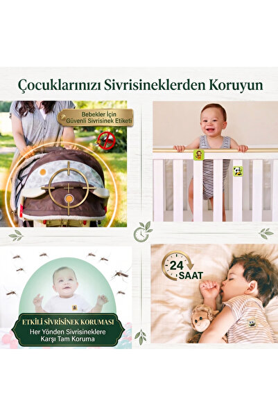 HESTİNYA TOYS Sivrisinek Kovucu Etiket, %100 Natural, Uçucu Yağ İçerikli, 24 Adet Etiket Mevcut