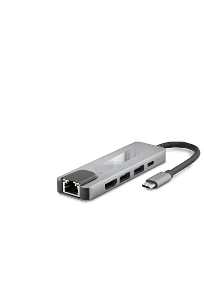 Skygo محول تايب سي 3.0 مع منفذ HDMI بدقة 4K وتردد 30 هرتز، ومنفذ LAN بسرعة 10...