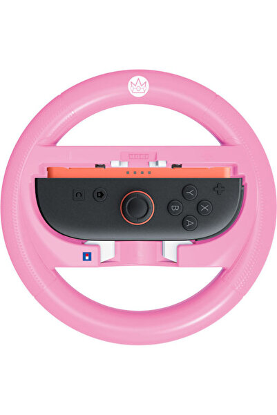 Hori Σετ Προσαρμογέα Τιμονιού Αγώνων Peach Large για Switch 2
