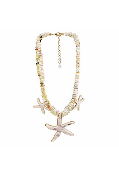 neslyaccessories Sea Star Special Design Bone Necklace
