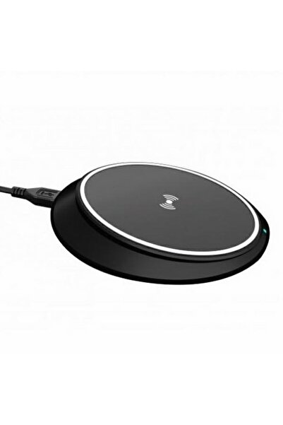 Xqisit Încărcător wireless pentru telefon de 10W cu LED, Negru, Universal
