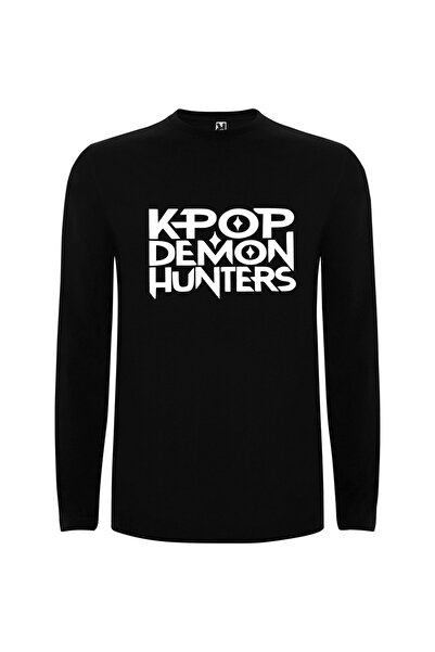 Ingift KPop Huntrix Κυνηγοί Δαιμόνων Ουνισέξ Βαμβακερό Μακρυμάνικο Μπλουζάκι