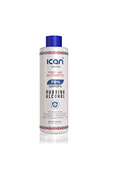 Ican London Isopropyl Rubbing Alcohol 70% 250ml – First Aid Antiseptic, Multi...