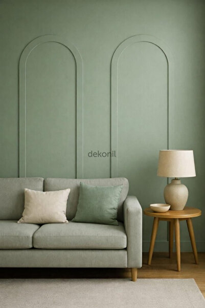 Dekonil Pinterest MDF Kemer Duvar Çıtası Boyanabilir Dekoratif Duvar Paneli 7...