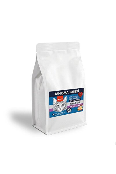 Wanpy Tahılsız Somon&Tuna Kısırlaştırılmış Kedi Maması 500 gr