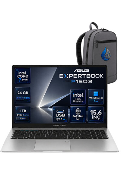ASUS ExpertBook P1 P1503CVA Intel Core 7-240H 24 GB DDR5 1 TB SSD 15,6'' Full...