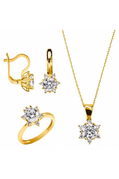 Rakof 925 Ayar Lotus Gümüş Mini Set