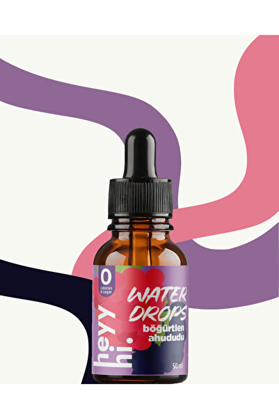 Heyy Hi Water Drop Şekersiz Böğürtlen & Ahududu 50 ml