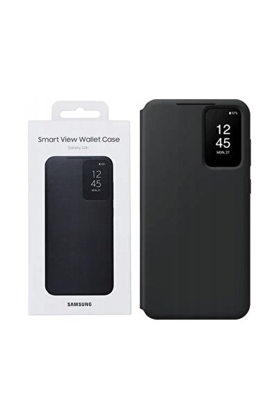 Samsung Galaxy Y Husă tip portofel Samsung Smart View pentru Galaxy S24+ negru
