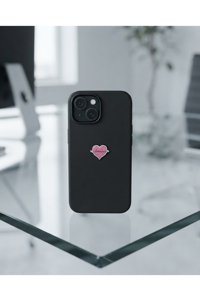 Zaytoon Autocolant pentru telefon în formă de matriță roz – Design metalic 3D...