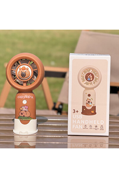 Choice1 A3 Portable Mini Pocket Cooling Fan Handheld Fan Cartoon Cute Capybar...