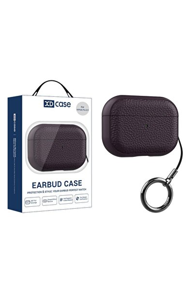Choice10 For AirPods Pro 3 Purple XDcase Lychee Texture TPU Earbuds Case with...