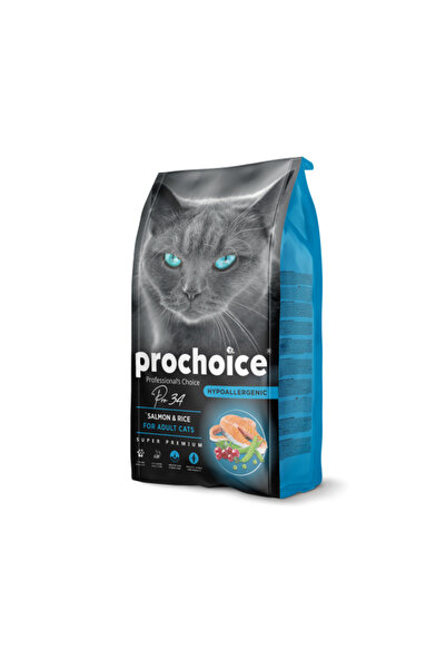 ProChoice Pro 34 Somon & Pirinç Yetişkin Kedi Maması 15 kg
