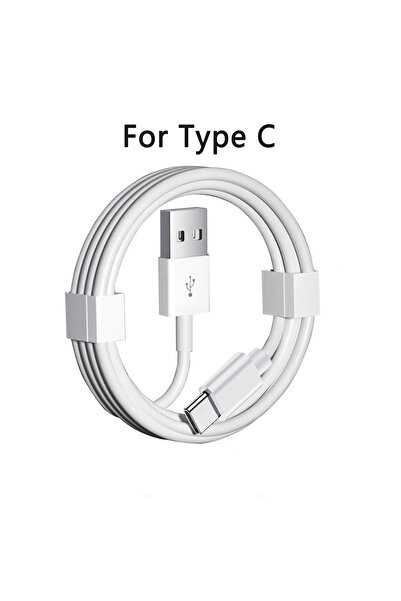 Choice42 1m 1pcs WHITE USB A to Type C Mobile Phone Cables Fast Charging USB ...