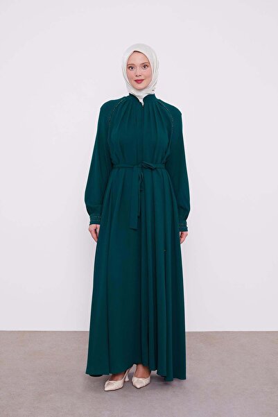 Levidor Emerald Green Shoulder Gathered Ferace